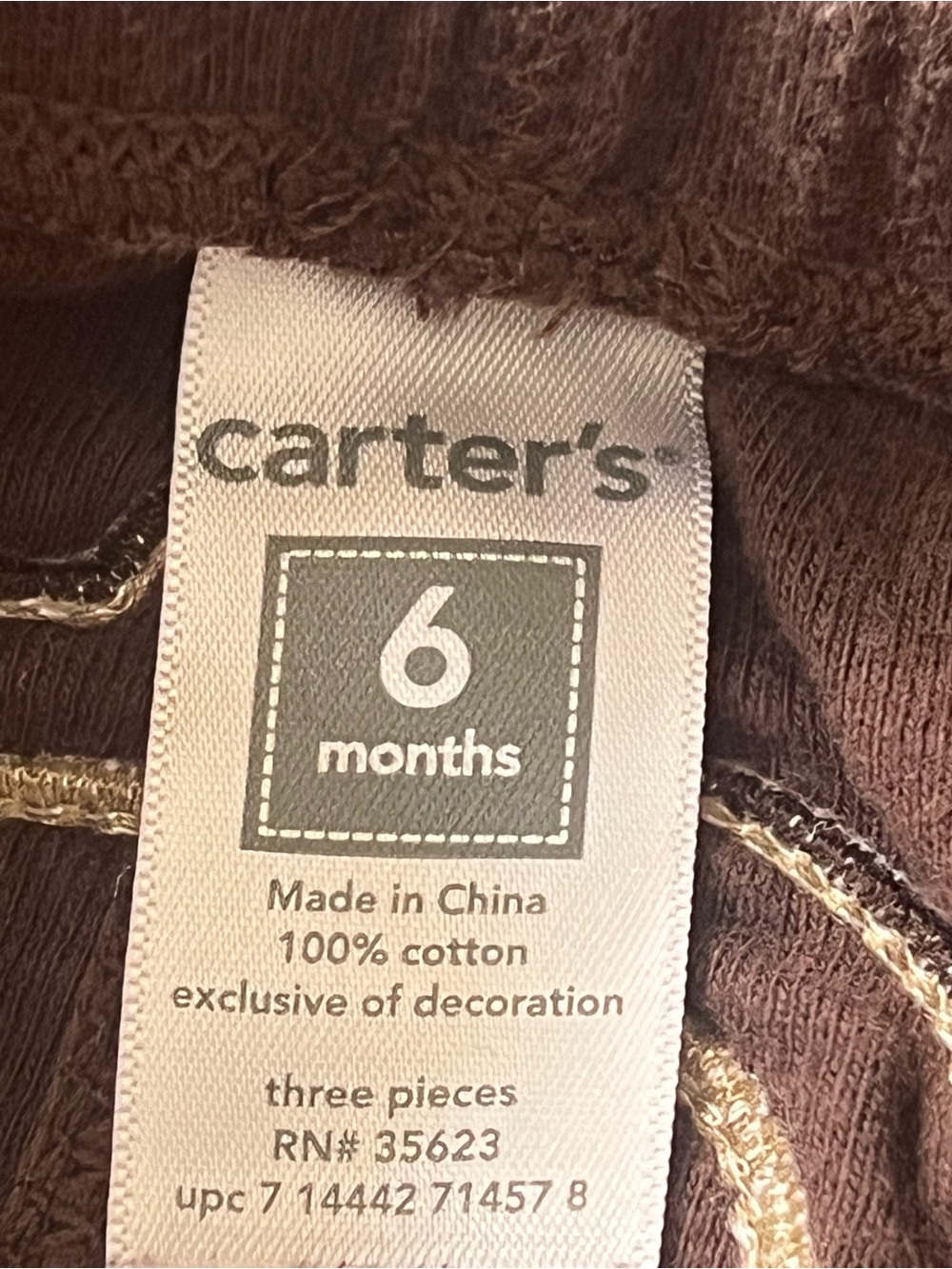Carter’s Outfit - Youth Size 6 Months - Picture 6 of 6